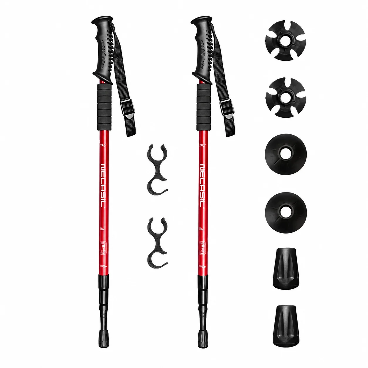 Bastones Rojos Ajustables 63-135cm