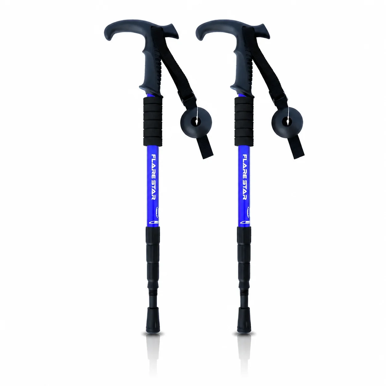Bastones Tipo T Azules Ajustables 52-110cm