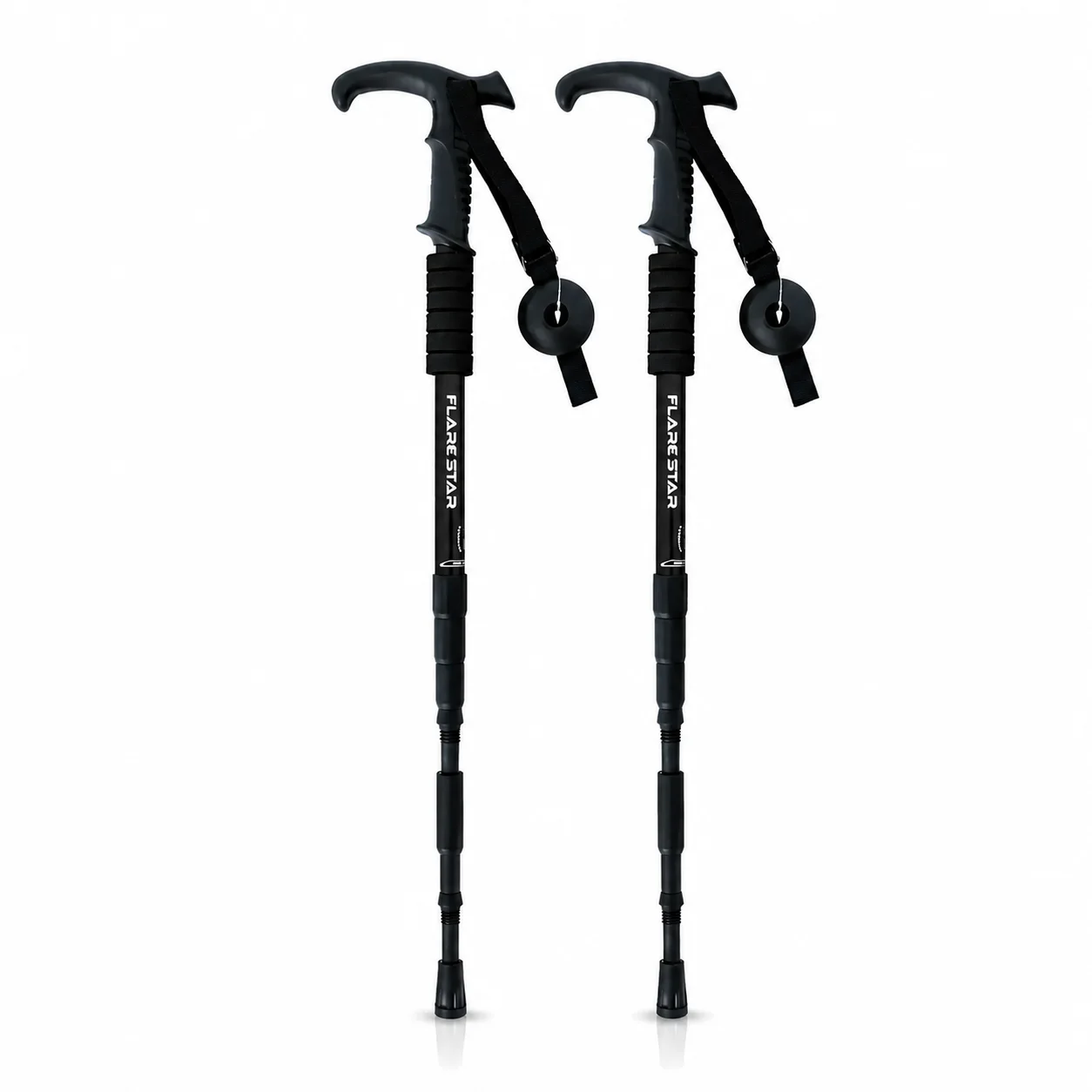 Bastones Tipo T Negros Ajustables 52-110cm